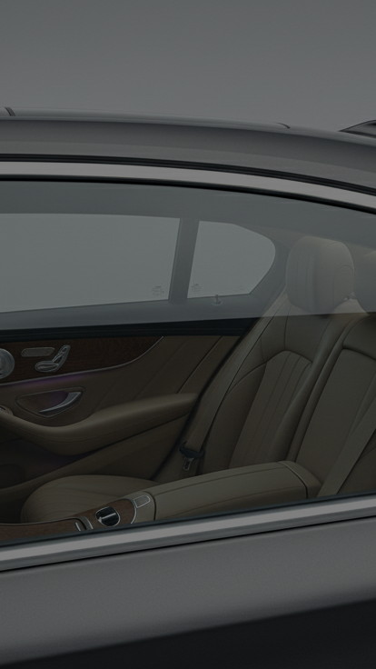 Voorbeeld autoruitfolie 50% tint (lichte tint)